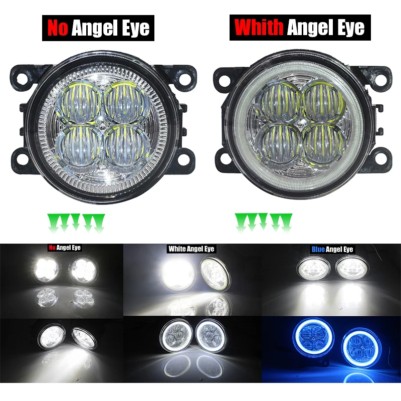 Cawanerl 2 шт. автомобиль светодиодный лампы Противотуманные фары светильник глаза