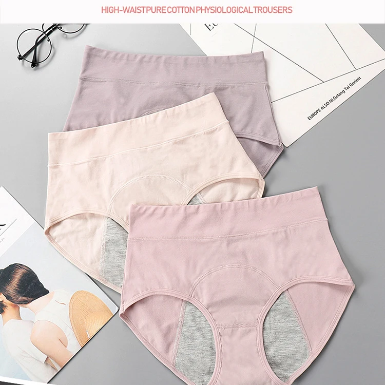 3 шт. 6 цветов менструальные трусики для женщин гигиенические дышащие герметичные