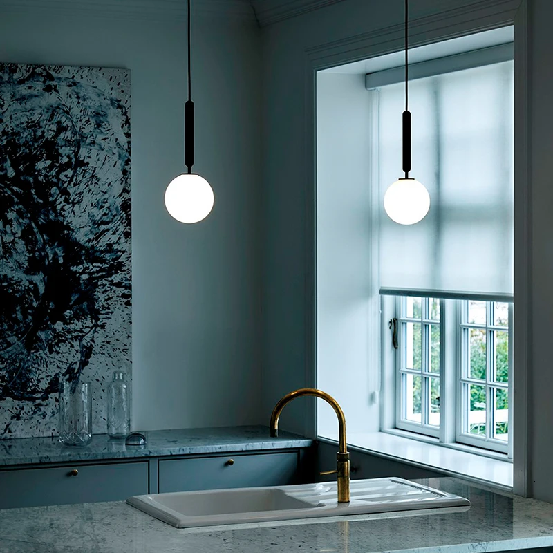 Современный подвесной светильник в скандинавском стиле дизайнерские стеклянные