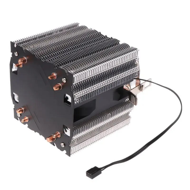 Кулер для процессора с 4 тепловыми трубками 130 Вт красный кулер 3 контактный