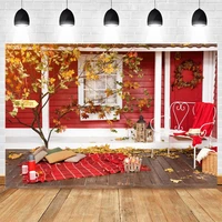 yeele autumn photocall backdrop props red house maple baby portrait photography background photographic photophone photo studio