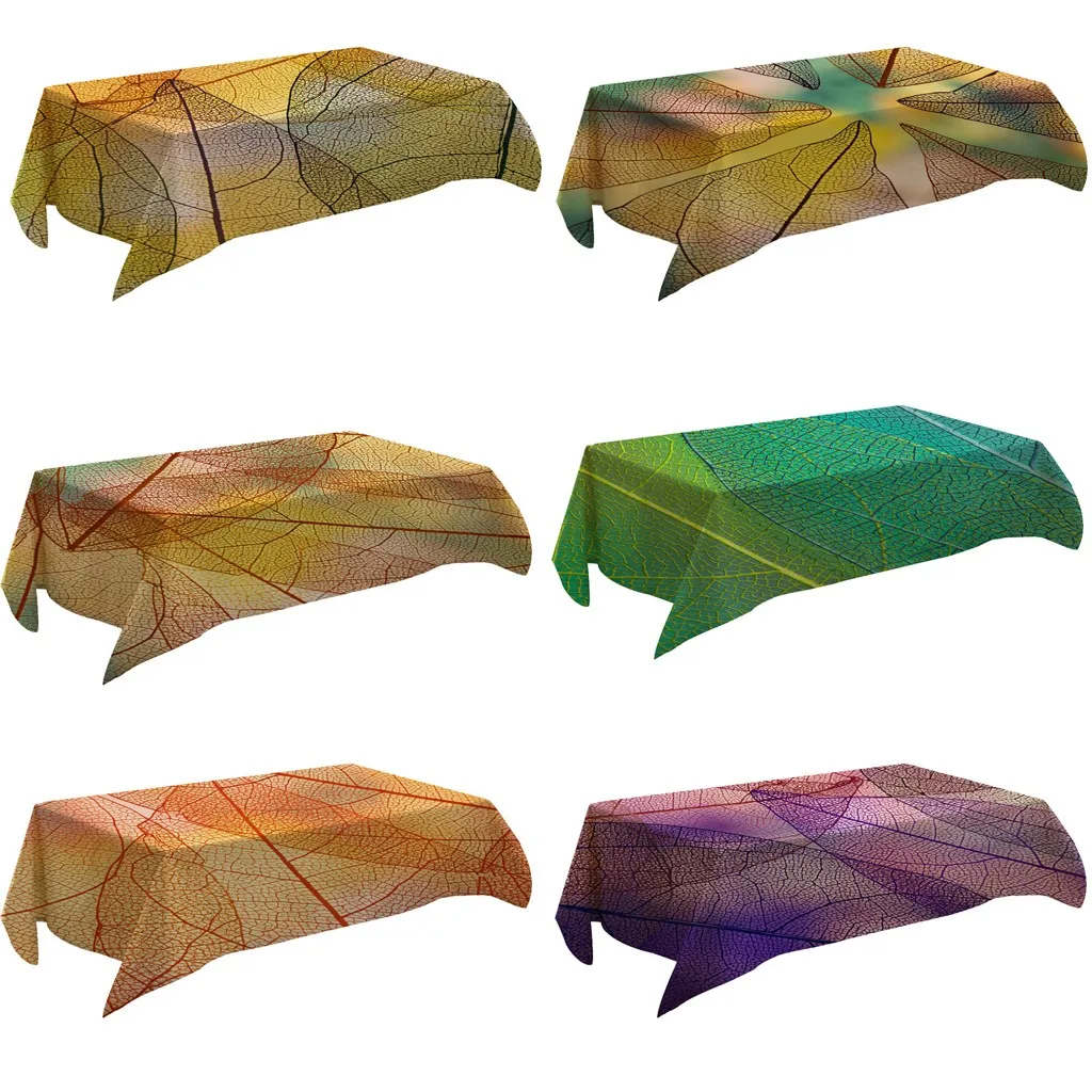 Элегантная скатерть с рисунком листьев дерева многофункциональная