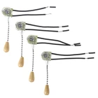 Настенный выключатель 4 шт.лот, домашний потолочный вентилятор, универсальный выключатель на цепочке, Набор сменных инструментов 3 а250 В