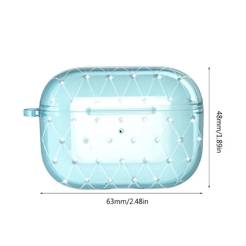 

Protective Earphone Case Clear Soft TPU Sleeve Cover for Airpods Pro Headphone R9UB