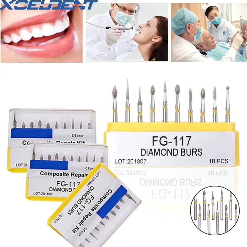 10 шт. новый стоматологический композитный ремонтный наконечник Алмазные Боры