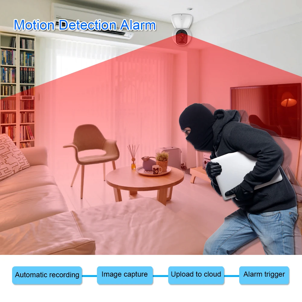 Tugard Авто трек 1080P IP камера беспроводная WiFi PTZ домашняя s мини умный детский монитор