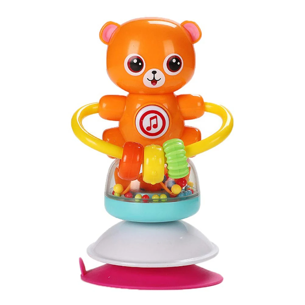 Детская мини погремушка с развлечением музыкальная присоска детский стульчик