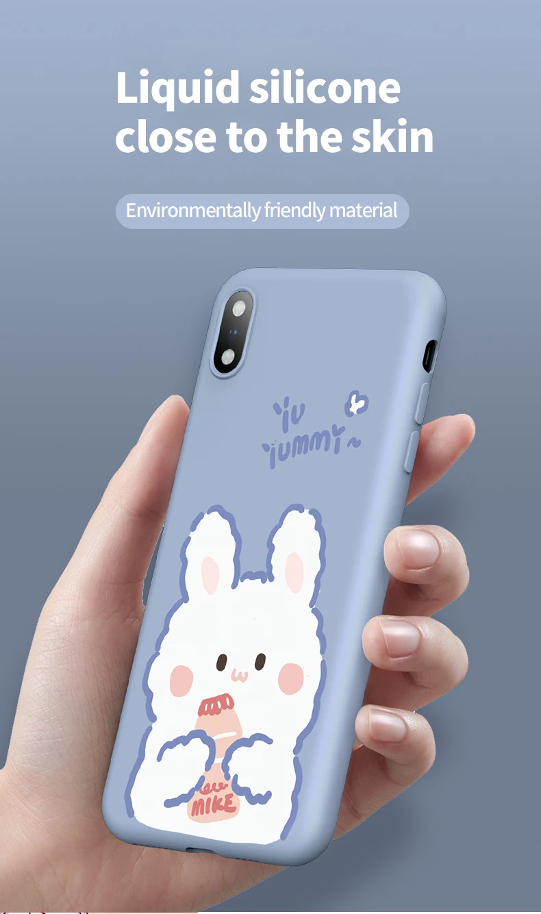 Силиконовый чехол для iPhone 6, 6 S, 7, 8 Plus, X, XR, Xs, Max, милый мультяшный чехол, силиконовый чехол, бампер для iPhone 11 Pro, Max, Funda, Coque Capa