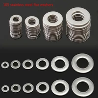 105 stainless steel flat washers 304 stainless steel washerspring metric washer assortment set m3 m4 m5 m6 m8 m10