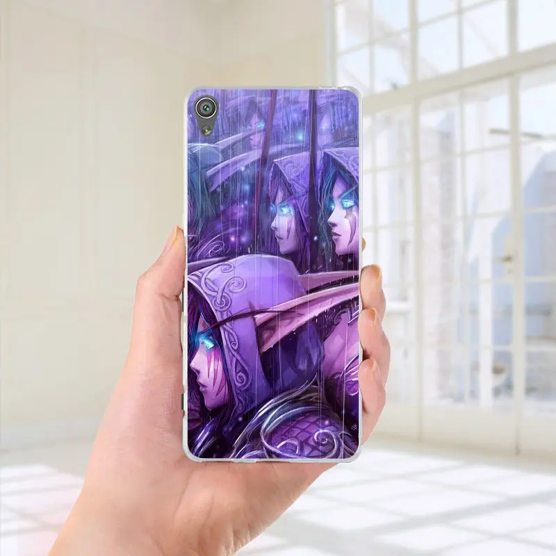 Мягкий силиконовый чехол для телефона из ТПУ World of WarCrafts Elf Sony Xperia M2 M4 M5 XA XZ Z1 Z2 Z3 Z4 Z5