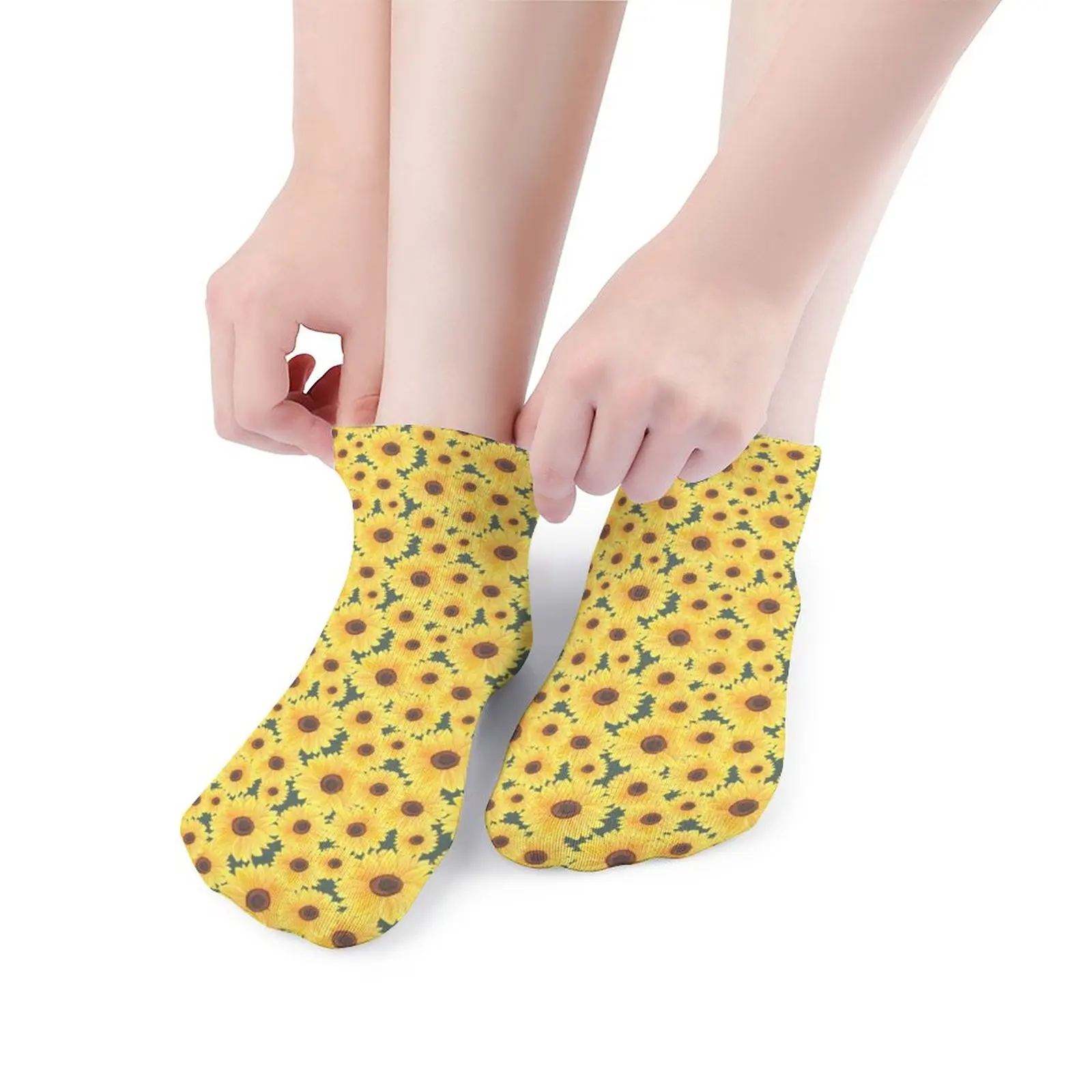 

Sunflower Socks Teenage Training Socks Non-Slip Printed Large Chemical Fiber Colored Socks