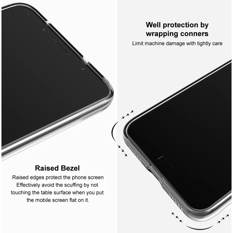 

IMAK UX-5 Crystal Case for LG K61 Back Panel Soft TPU Bumper 360 Protection for LG K61 Case LG K 61 61K Back Cover Shockproof
