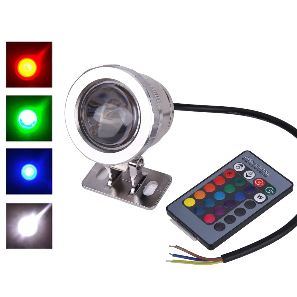 10 Вт RGB светодиодный подводный светильник водонепроницаемый IP65 фонтан бассейн