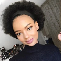 rebecca hair cheap wholesale short afro kinky curly wig 100 human hair kinky curly wigs for black women dark brown red color