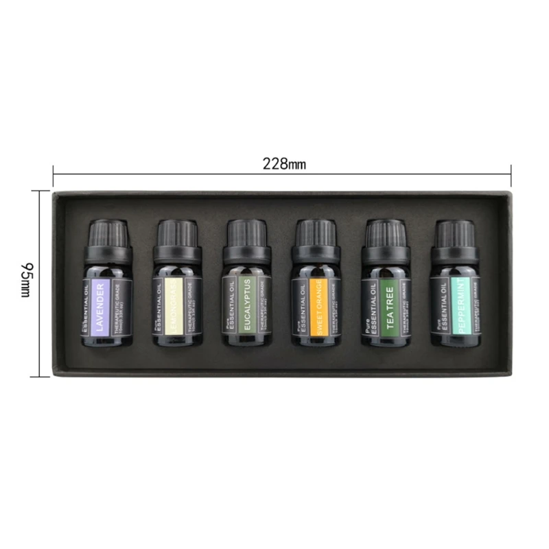 

3/6/8/10 Bottle/box 10ml Aromatherapy Essential Oil Set Aroma Diffuser Rosemary Essential Oil Scented Body Massage Oil D5BF