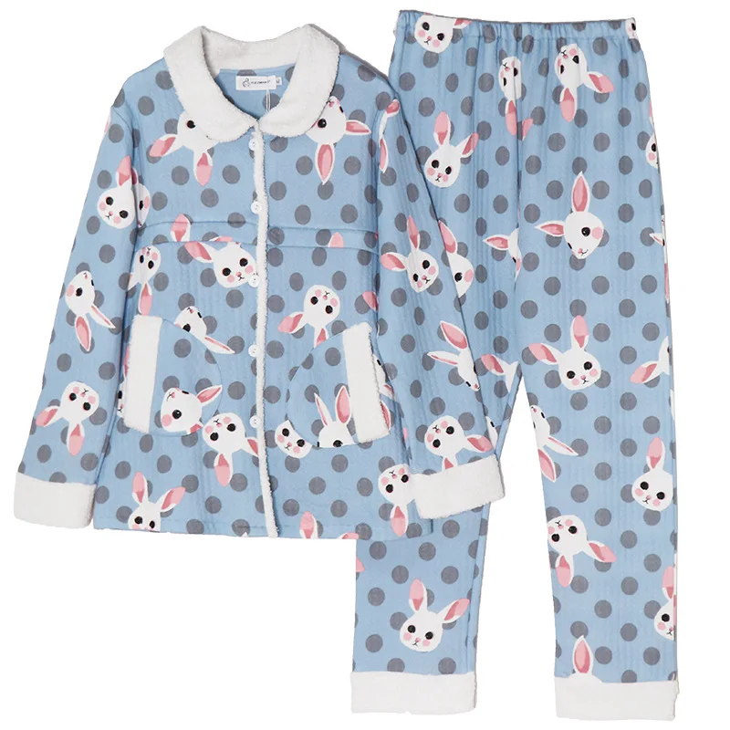 

Maternity Pajamas Set Pinch Cotton Cardigan+Trousers Nursing Sleepwear Turn-down Collar Pregnant Women Clothings Nightgown