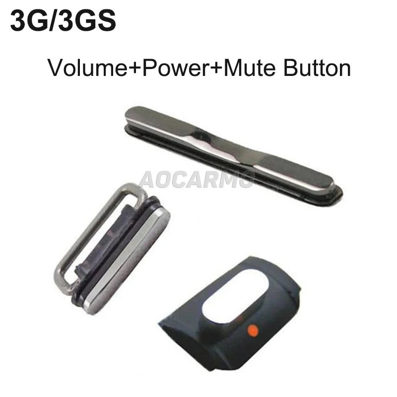 Кнопка громкости Aocarmo выключатель питания кнопка отключения звука для iPhone 3G 3GS