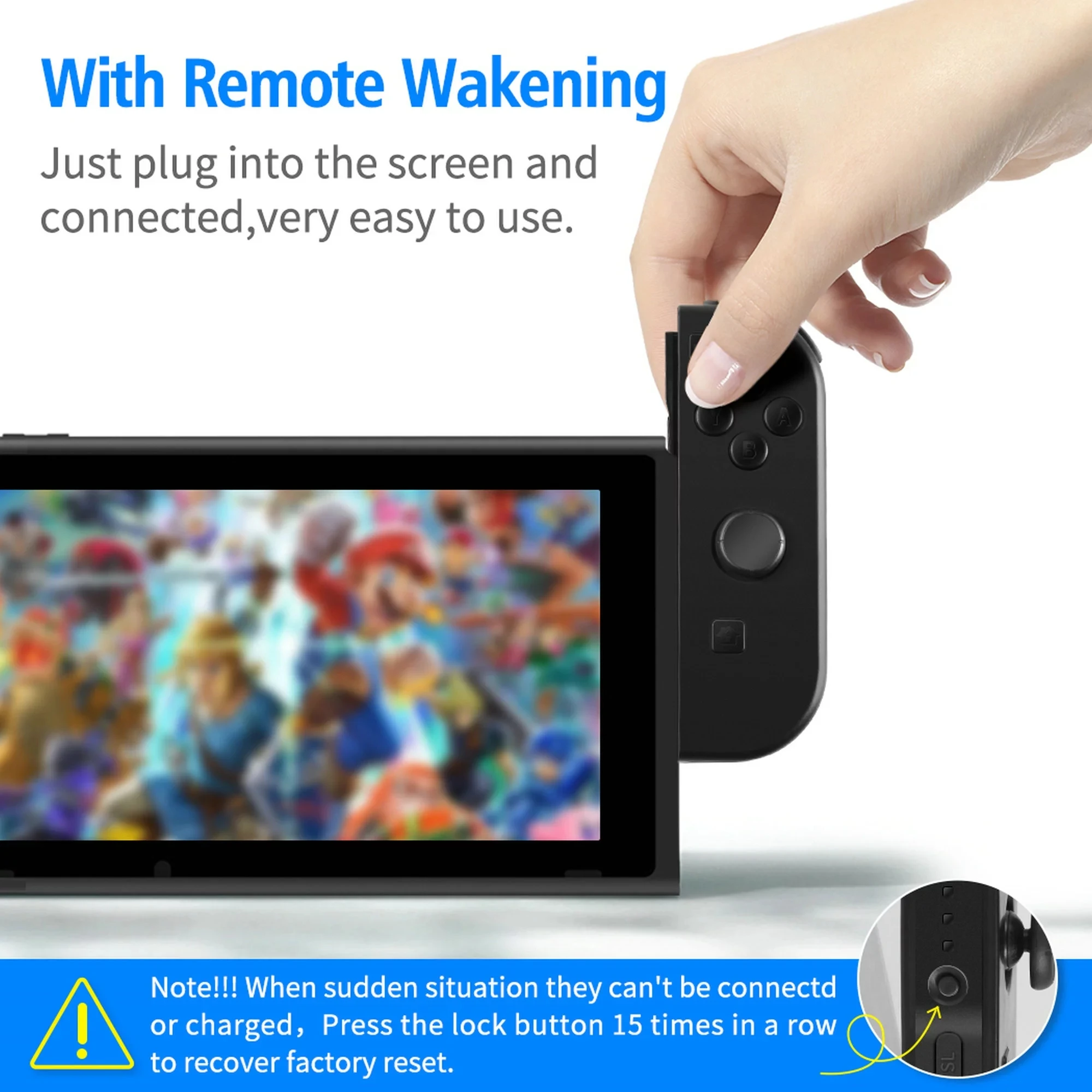

Wireless Controller for Nintend Switch Including Vibration and Sensor Functions Be Used Through Wired and Bluetooth
