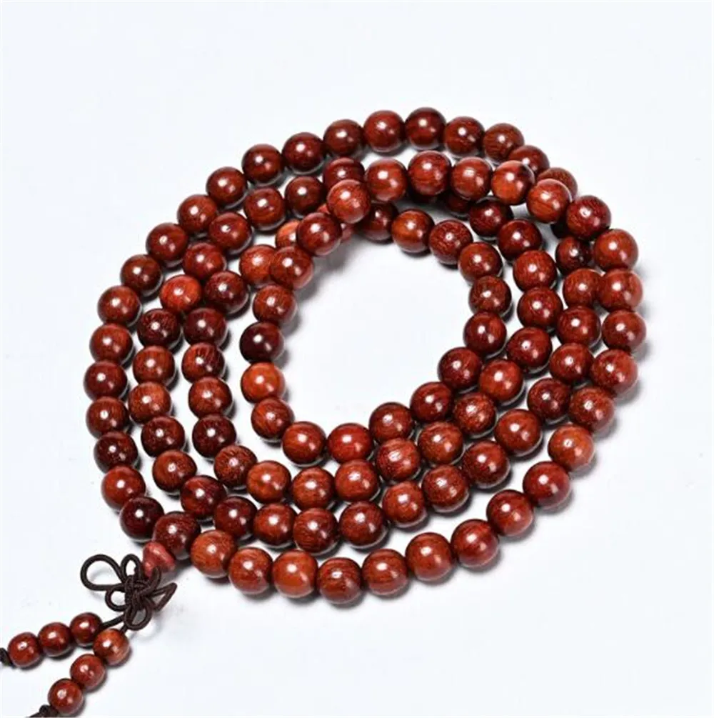 Браслет из розового дерева натурального Замбии 6/8 мм | Украшения и аксессуары