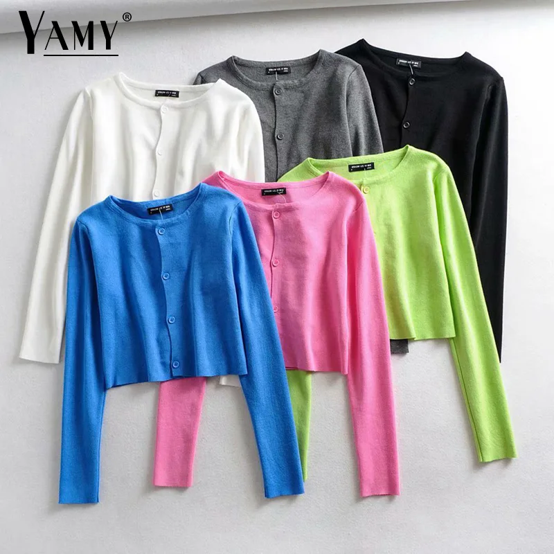 Белые Черные кардиганы kawaii Укороченный кардиган женский вязаный укороченный