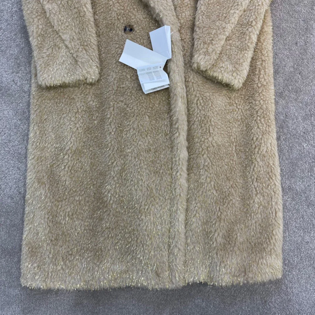 

NIGO 20FW MM Catwalk Black Silk Lastra Teddy Bear Coat Code@M3