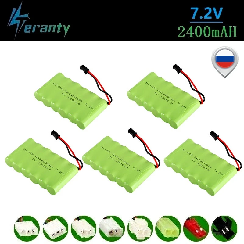 (M модель) никель металлогидридный аккумулятор 7 2 в 2400 мАч для игрушек на