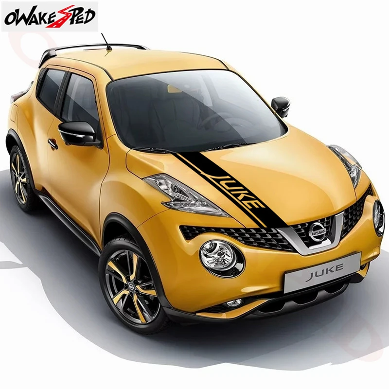 Спортивный Стайлинг автомобиля крышка двигателя декоративная наклейка для Nissan