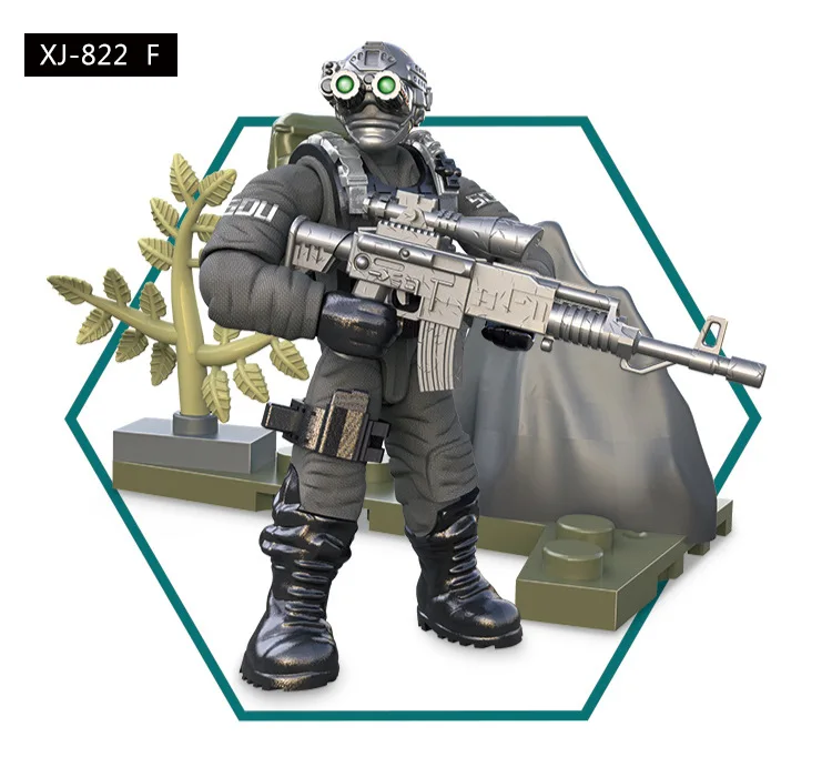 Колл военн duty mini SWAT soliders фигурки армейское оружие пистолеты наборы модель строительные блоки модель куклы кирпичи комплект 822