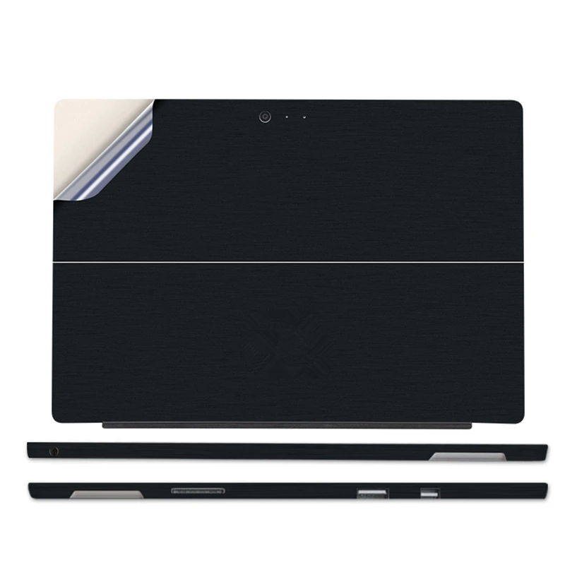 Black Carbon Fiber Laptop Sticker Skin for Microsoft Surface Pro 4 5 6 7 Full Set Tabelt Cover Funda 1 2 3 | Компьютеры и офис