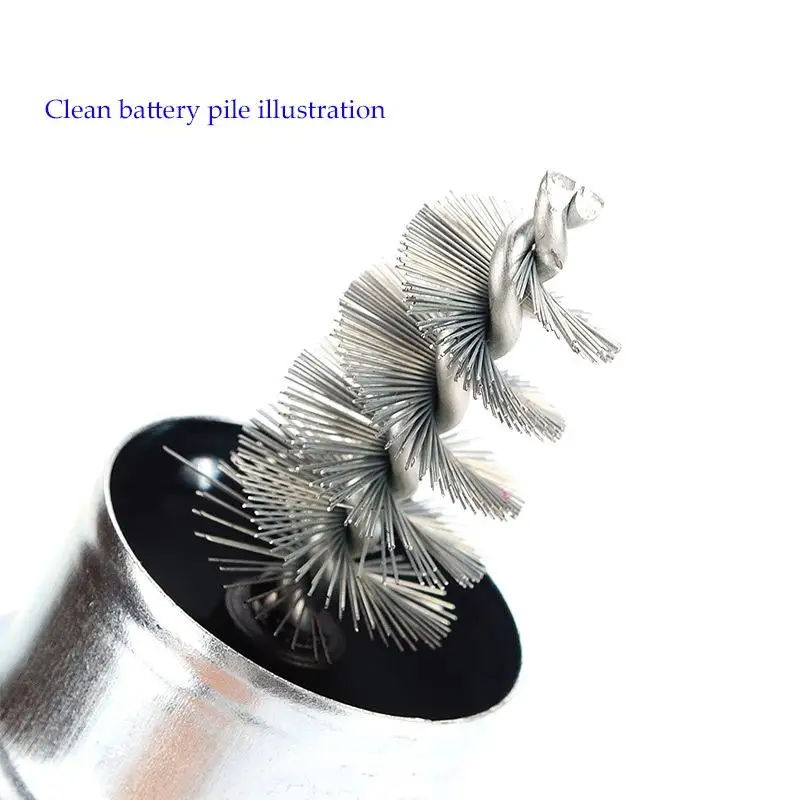 Автомобильный Аккумуляторный пост терминал очиститель грязи и коррозии щетка