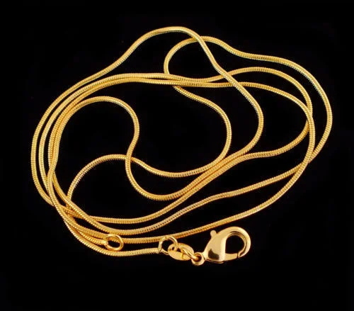 

Подвеска ROLILASON 18 с золотым покрытием, искусственная и длинная цепочка clasp1mm LN704