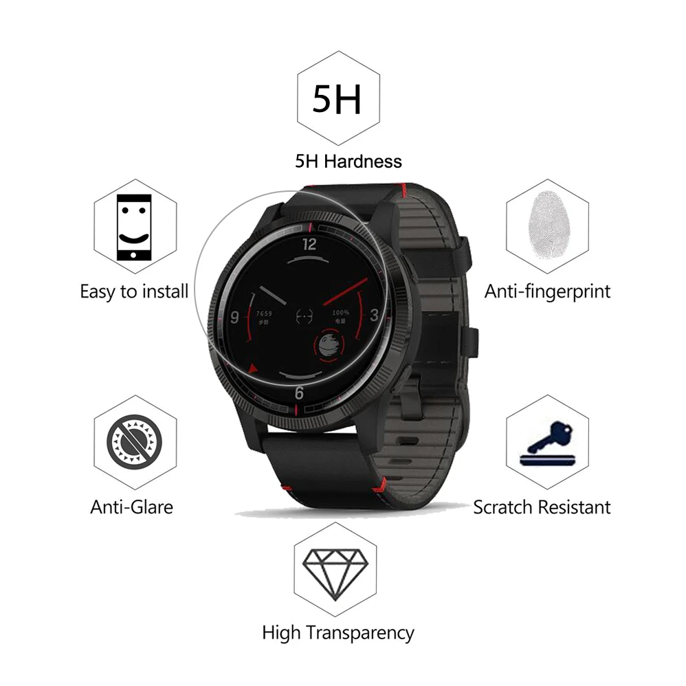 Прозрачная пленка против царапин для смарт-часов Garmin Legacy Series GPS Защитная экрана