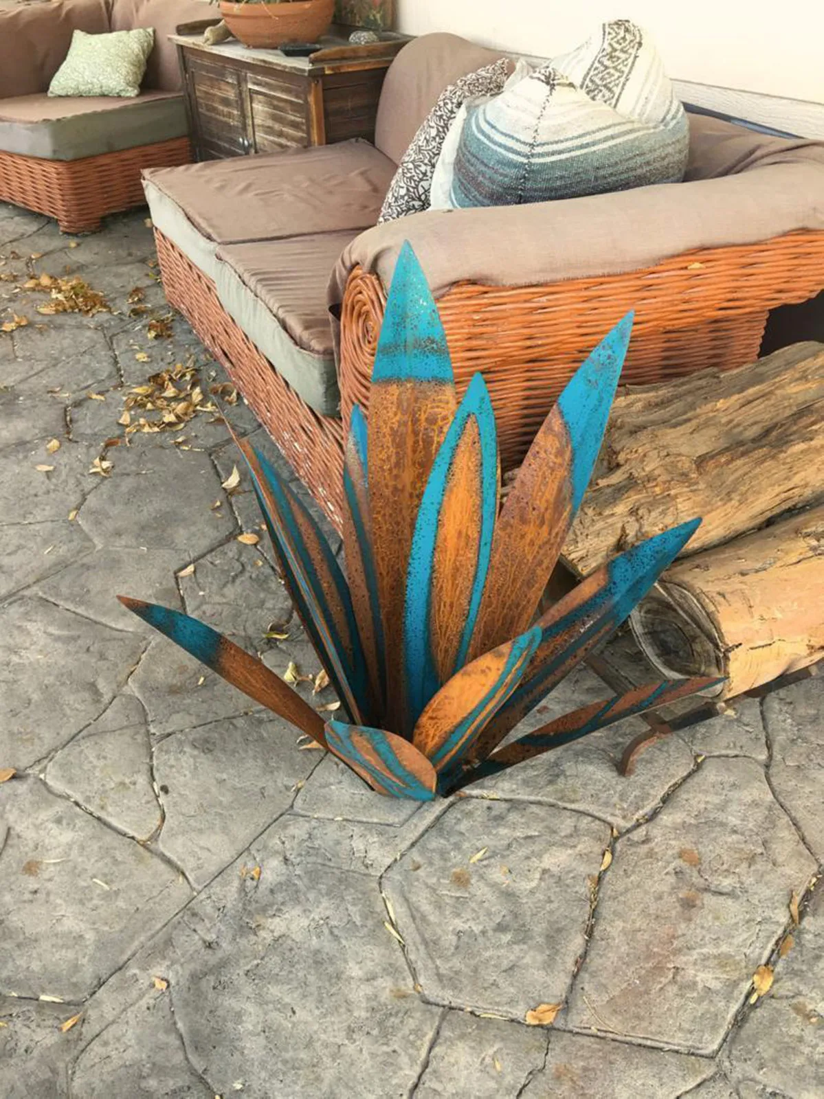 

DIY Metal Art 9 Leaves Tequila Rustic Sculpture Garden Yard Art Sculpture Home Decor Garden Signs Decoration 27cm/35cm/65cm