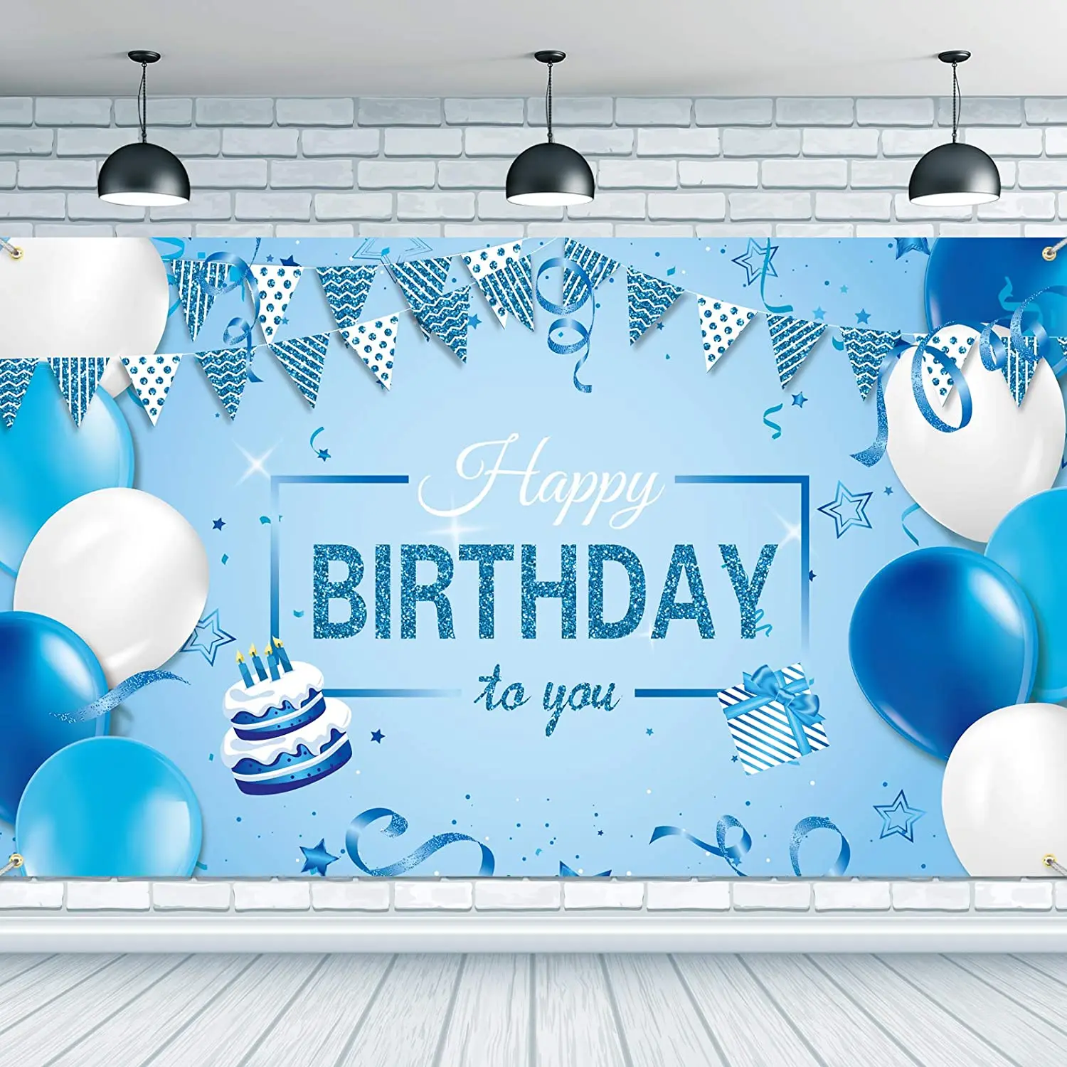 

Фон для фотосъемки с надписью «Happy Birthday»