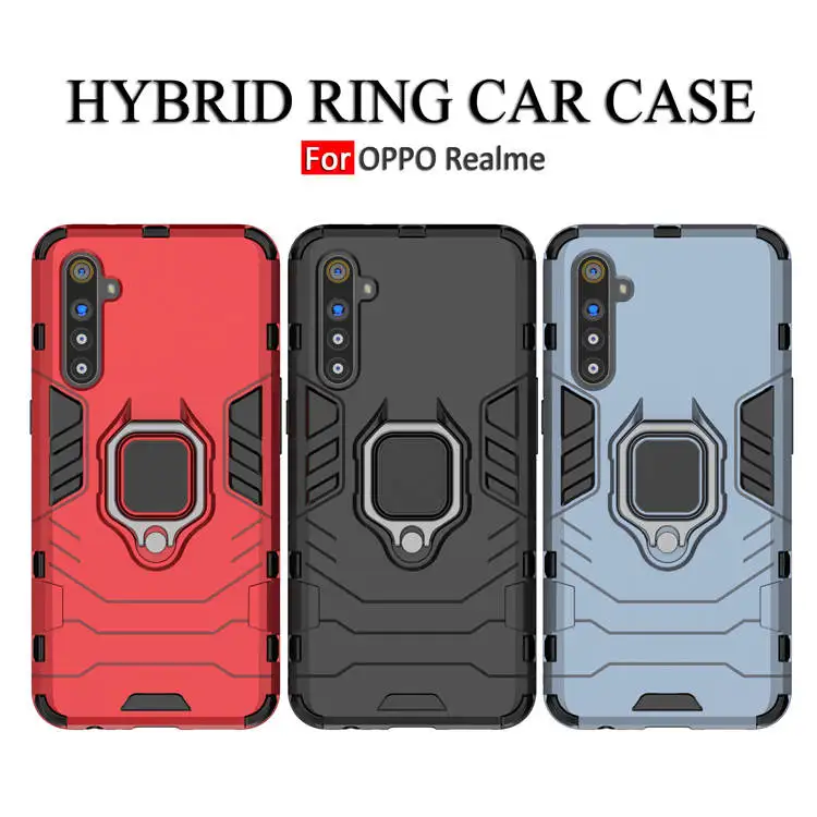 Для Oppo A1K A11X K3 A9 кольцевой держатель чехол для телефона realme 3 5 pro C2 X X2 XT Q Reno 2 магнитный автомобильный противоударный защитный чехол