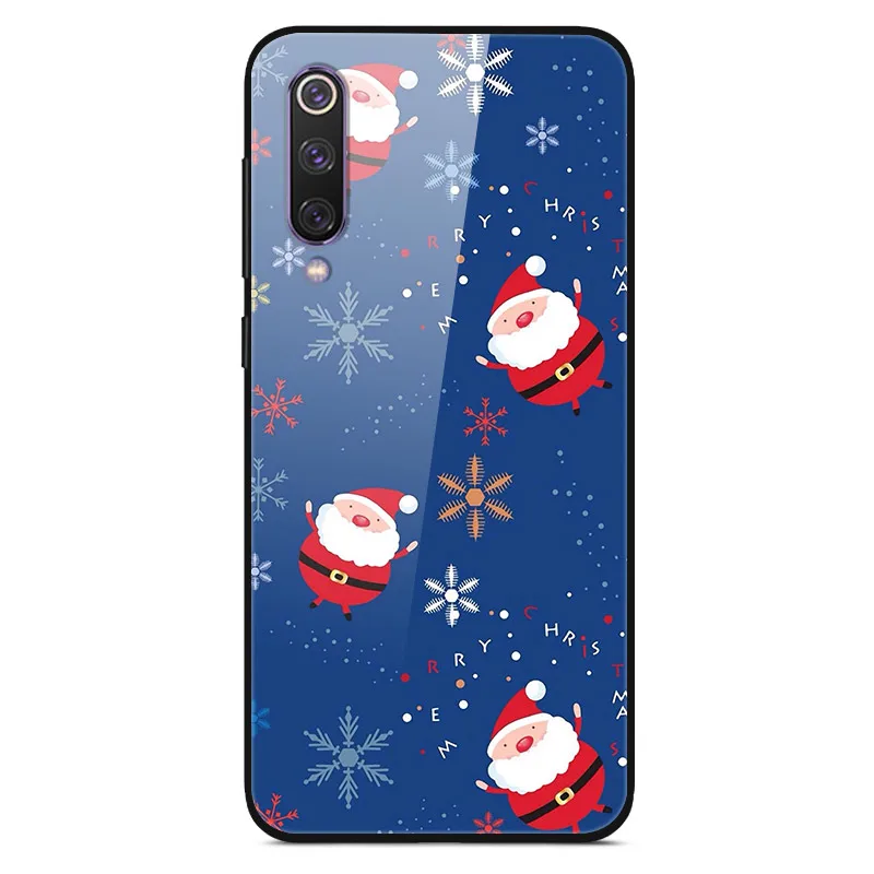 Christmas 12 Для samsung J4 Plus чехол закаленное стекло твердая задняя крышка для samsung Galaxy J4 Plus чехол J 4 Plus A20E A2 Core Note 10 Plus - Цвет: Christmas 12