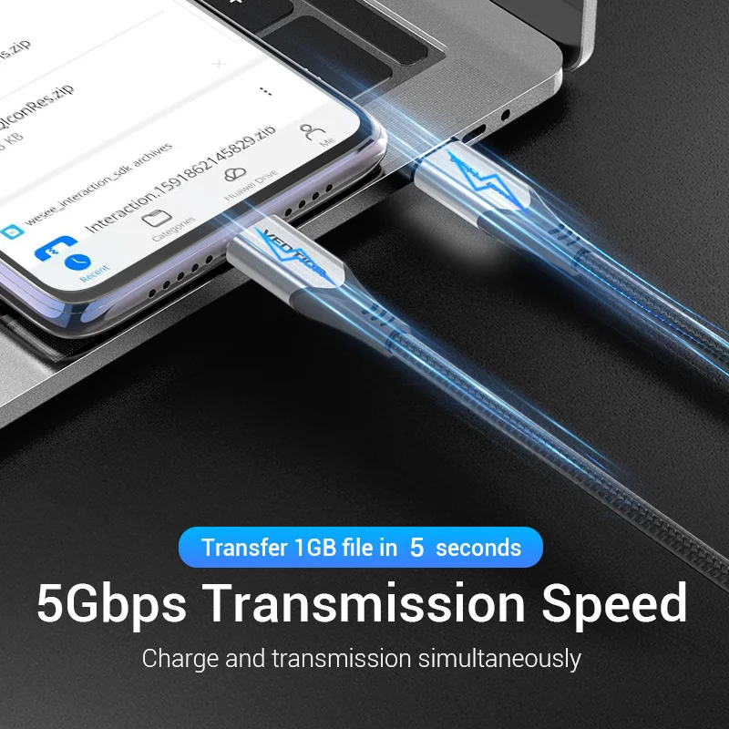 Vention USB C к Type кабель для Samsung S9 S8 PD 60W 4K Quick Charge 4 0 Быстрый зарядный MacBook Pro