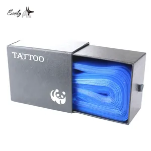 100 шт. Профессиональная синяя безопасная одноразовая пластиковая барьерная защита для клипкорда, защитные чехлы для клипкорда, пакетики, аксессуары для татуировки