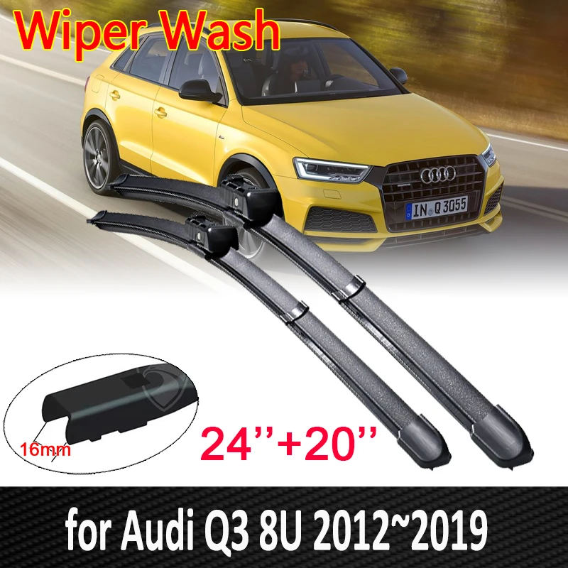 

Car Wiper Blades for Audi Q3 8U 2012~2019 Front Windscreen Windshield Window Wipers Car Stickers 2013 2014 2015 2016 2017 2018