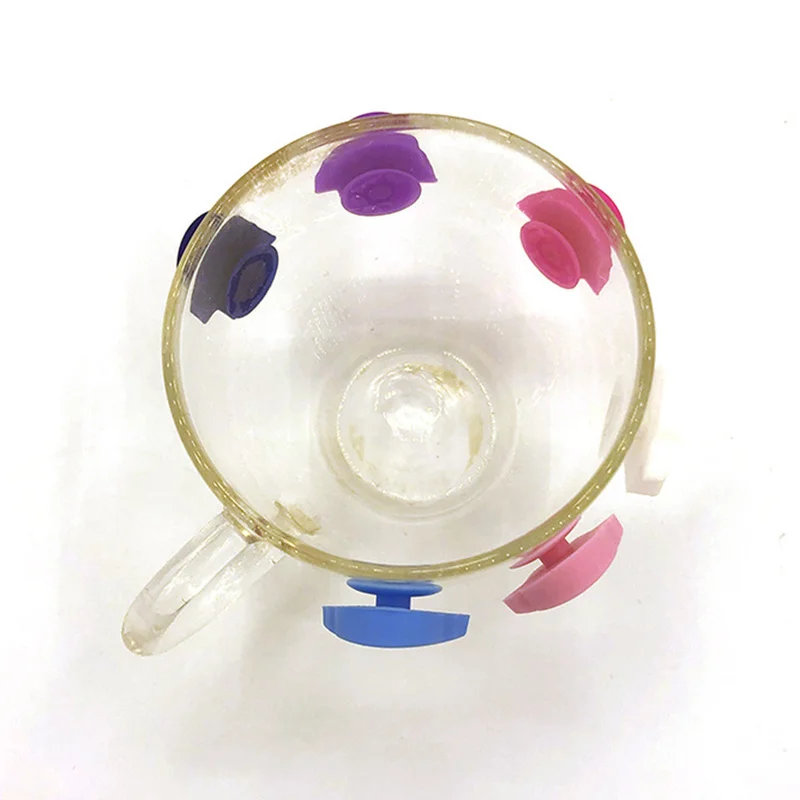 6 шт. забавные вечерние присоска для пива бокал вина силиконовая этикетка es