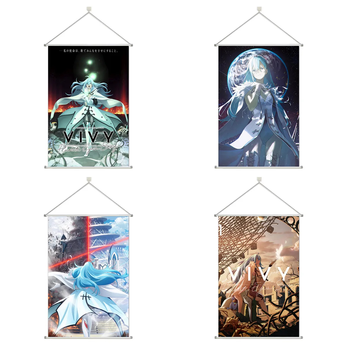 

Vivy Fluorite Eye's Song Vivy Alloy Scroll Cartoon Comic Scroll Hanging Wall Decor