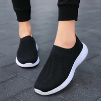 autumn womens sports shoes 2021 mesh breathable flat bottom slip on sports shoes outdoor leisure comfortable sports shoes women
