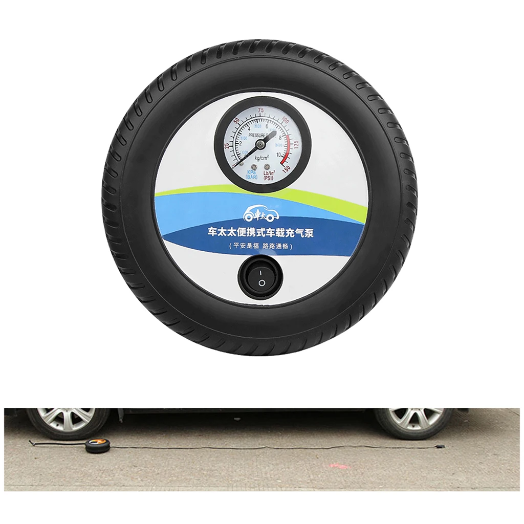 

150PSI DC 12V Portable Electric Mini Tire Inflator Air Compressor Car Auto Pump
