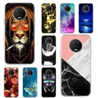 Чехол-накладка для Infinix Note 7, силиконовый, с цветочным рисунком, 6,95 дюйма