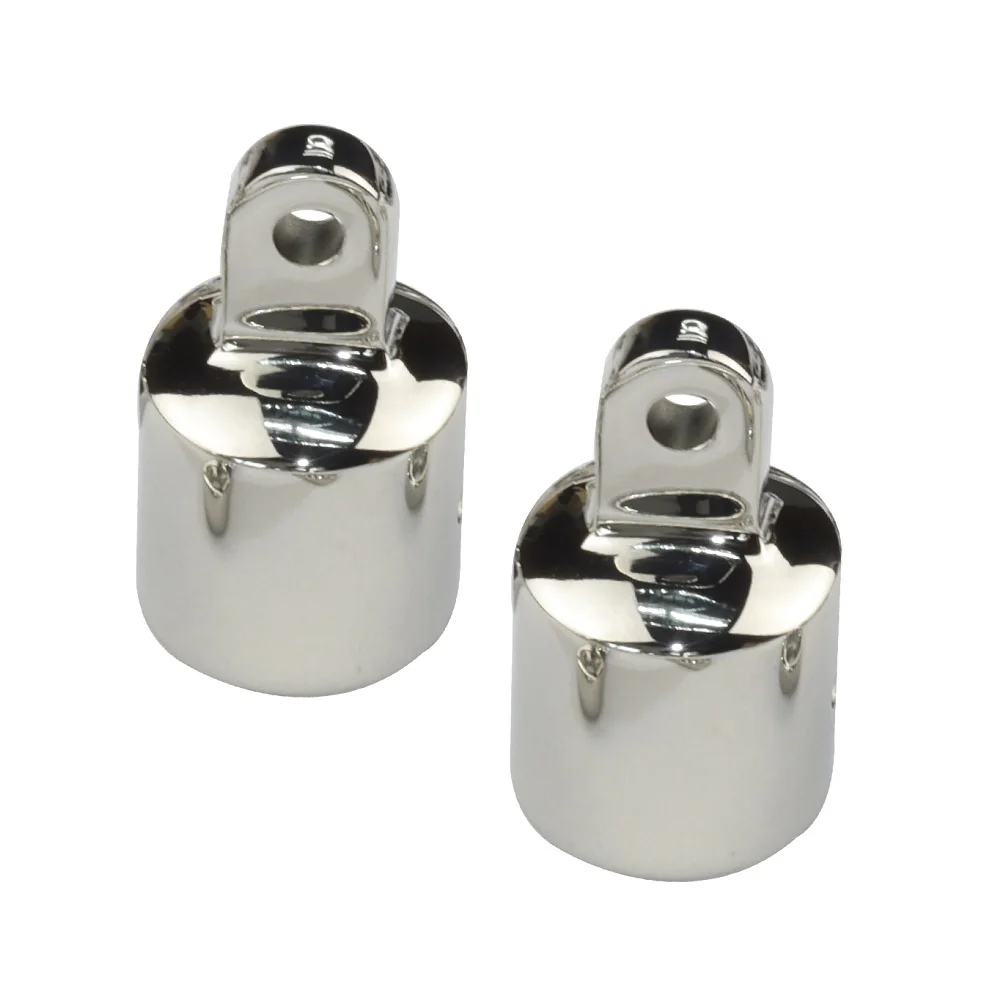 

2PCS 316 Stainless Steel Bimini Top Cap Fittings 22mm 25mm Mirror Polish For Marine Boat Deck Railing Yacht Hardware Accessories