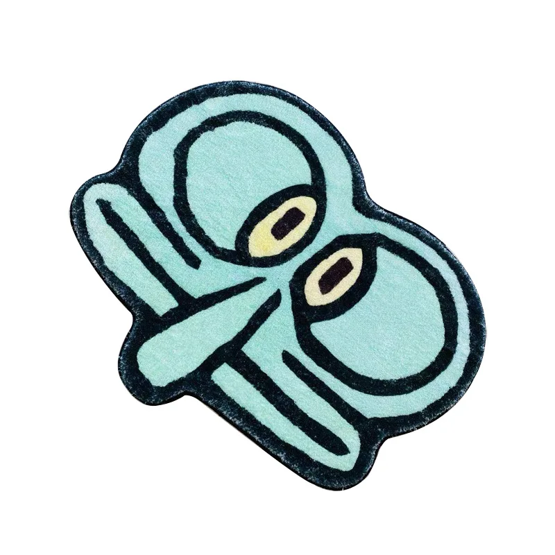 

Carpet Imitation Cashmere Octopus Brother Floor Mats Creative Cartoon Carpet Anime Short Velvet Absorbent Floor Mats