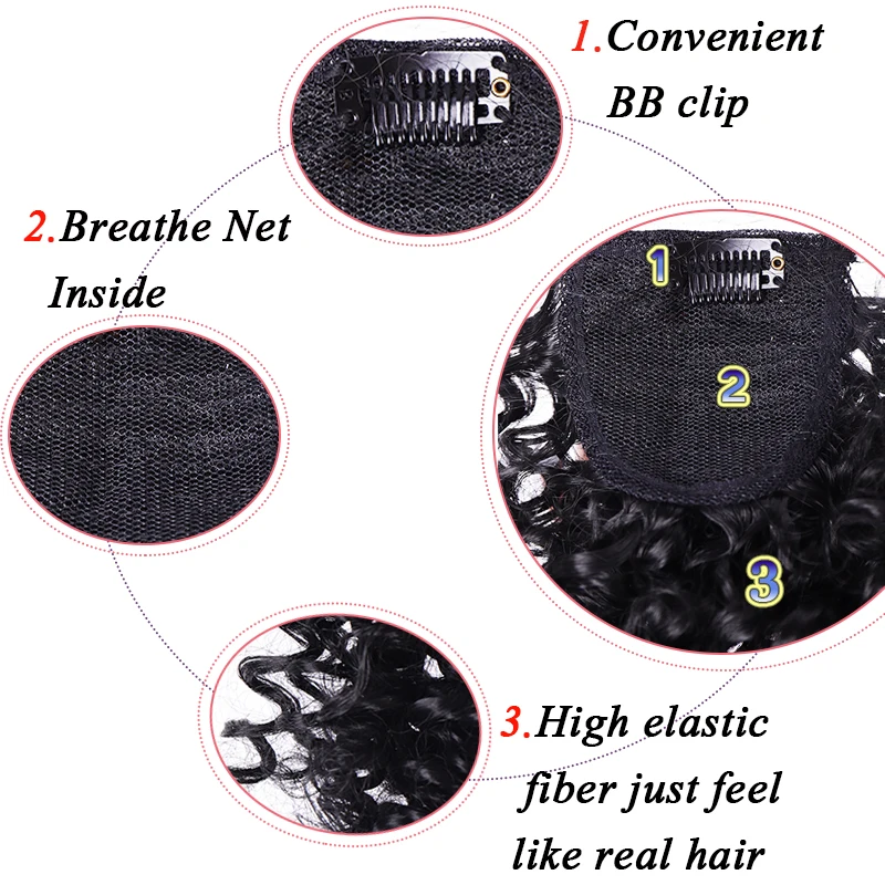 AILIADE кудрявые афро конский хвост для наращивания волос кусок термостойкие