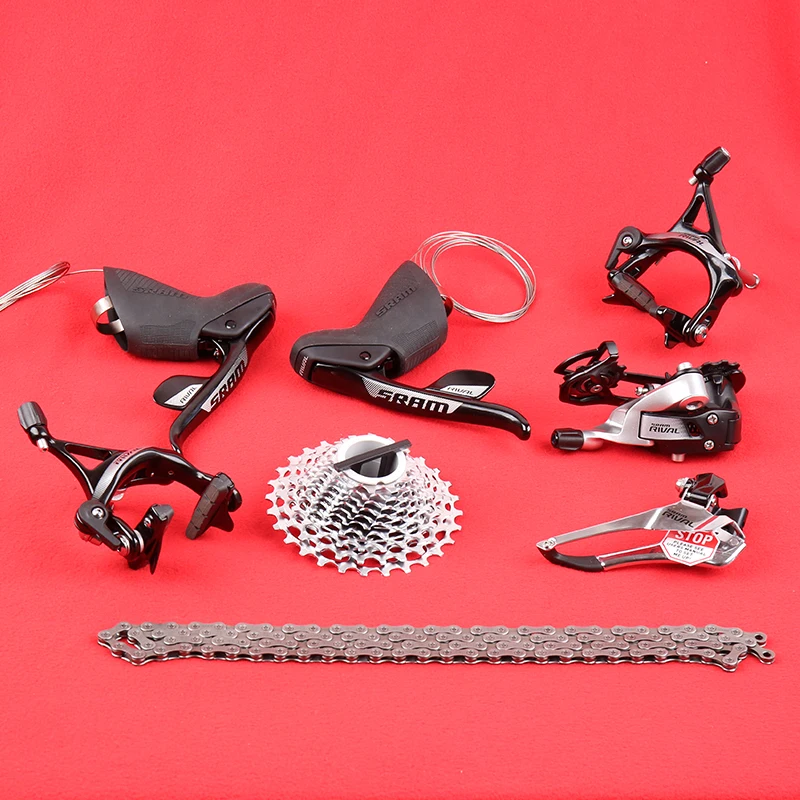 SRAM RIVAL 2X11 22 набор деталей для шоссейного велосипеда Groupset Derailleur Cassette 11 28T 32T без