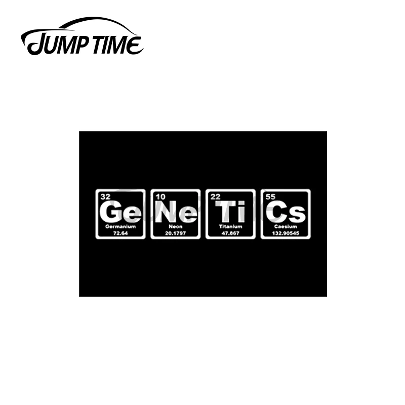 

JumpTime 13x5,5 см генетики периодической таблицы креативные автомобильные Стикеры Авто ноутбук наклейка Ван Водонепроницаемый солнцезащитный крем протектор для двери автомобиля