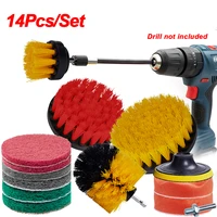 power scrubber brush electric drill brushes scrub pads grout power drills scrubber cleaning brushes tub cleaner tools kit